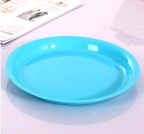 High Quality Plastic Circular Plate Candy Color