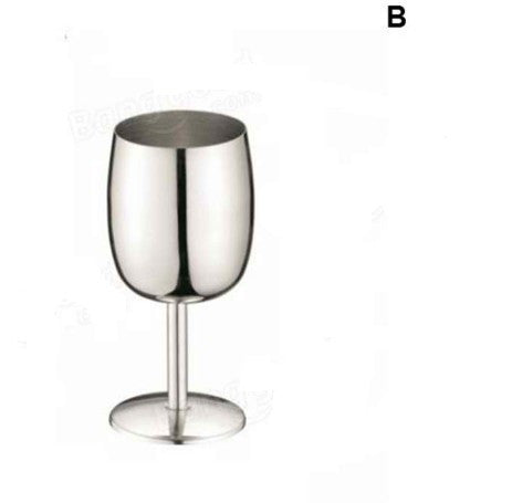 Stainless Steel Wine Glass Drinking Cup Goblet