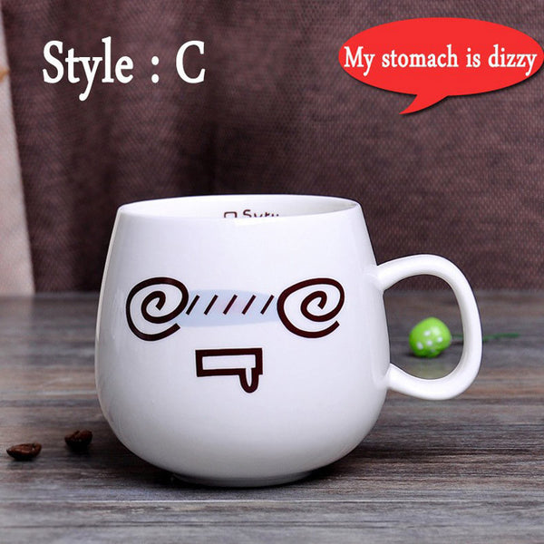 Creative Cute Expression Ceramic Mugs