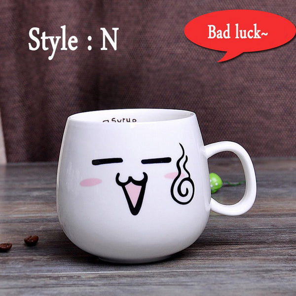 Creative Cute Expression Ceramic Mugs