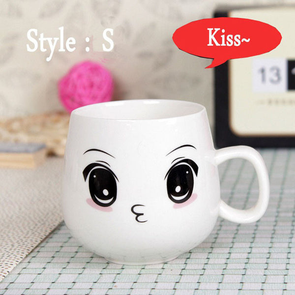 Creative Cute Expression Ceramic Mugs