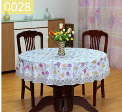 PVC Pastoral Round Table Cloth