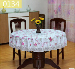 PVC Pastoral Round Table Cloth