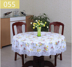 PVC Pastoral Round Table Cloth