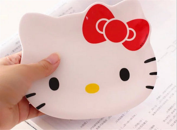 Kawaii Hello Kitty & Melody Round Mini Dish Plate